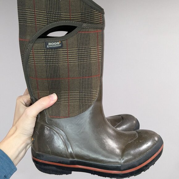 Bogs Prince of Wales Waterproof Winter Boots Brown Size 6 - Picture 1 of 6